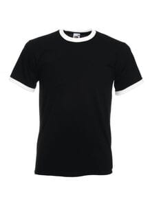 Fruit of the Loom SC245 - Ringer Men's T-Shirt 100% Cotton