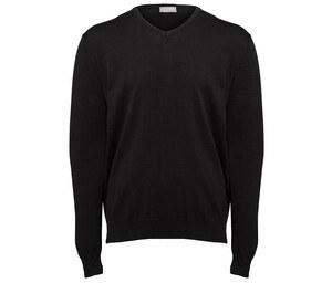 Pen Duick PK450 - Classic Men's V-Neck Sweater with Ribbed Details