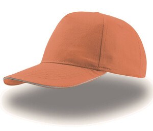 Atlantis AT004 - Atlantis 5-Panel Cotton Cap with Reinforced Front