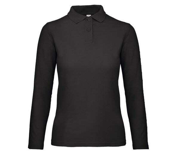 B&C ID1LW - Elegant Women's Long-Sleeve Polo Shirt