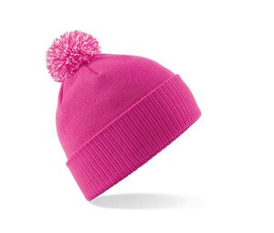 Beechfield BF450 - Trendy Two-Tone Pompom Winter Beanie