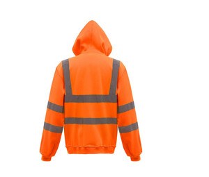 Yoko YKK07 - High visibility zip-up hoodie
