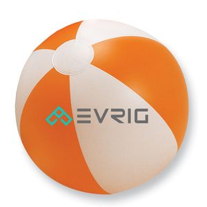 PLAYTIME Vibrant Striped Inflatable Beach Ball Ø23.5cm - GiftRetail IT1627