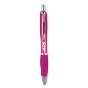RIOCOLOUR RIOCOLOR Ergonomic Soft Grip Push Button Ball Pen - GiftRetail KC3314