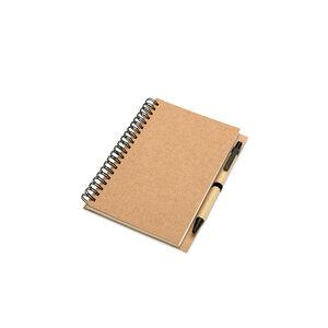 BLOQUERO Eco-Friendly Recycled Notebook with Pen Set - GiftRetail KC7012