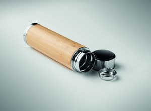 PANAY Eco-Friendly Stainless Steel Bamboo Thermos 480ml - GiftRetail MO6327