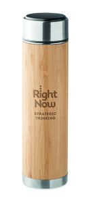 PANAY Eco-Friendly Stainless Steel Bamboo Thermos 480ml - GiftRetail MO6327