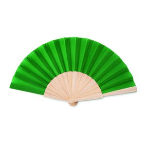 FANNY WOOD Elegant Wooden Hand Fan with Polyester Fabric - GiftRetail MO9532