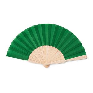 FANNY WOOD Elegant Wooden Hand Fan with Polyester Fabric - GiftRetail MO9532