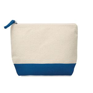 KLEUREN Stylish Two-Tone Cotton Cosmetic Bag with Zipper - GiftRetail MO9815