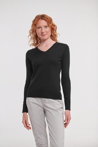 Russell Collection RU710F - Σύγχρονο CottonBlend Πουλόβερ V-Neck