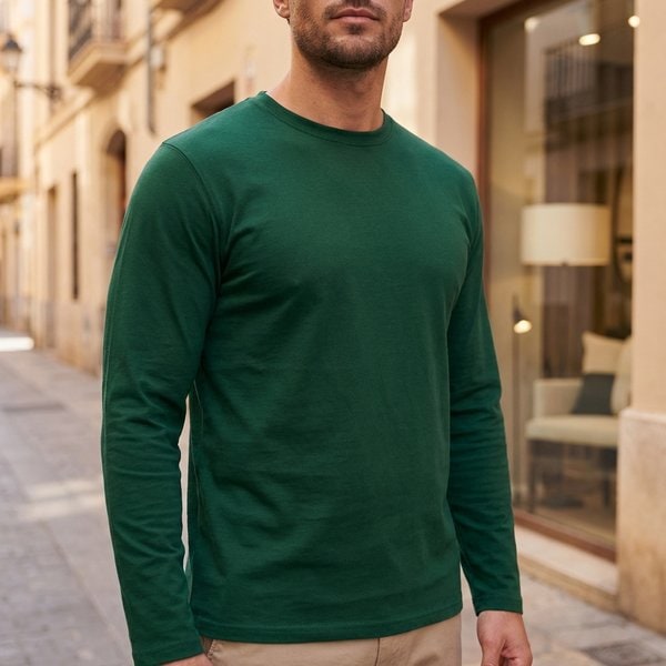 EXCD BY PROMODORO EX4097 - MEN'S LONG SLEEVE T-SHIRT