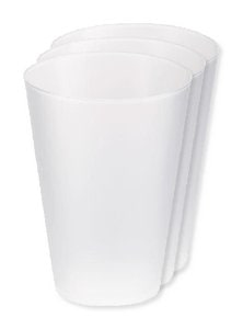 Pack of 3 GiftRetail MO6375 - FESTA LARGE - Eco-friendly and Reusable 300ml - Festival/Party Cup