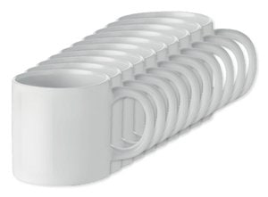 Pack of 100 GiftRetail MO9244 - MINI SUBLIM Premium 200ml Ceramic Mug with Sublimation Coating