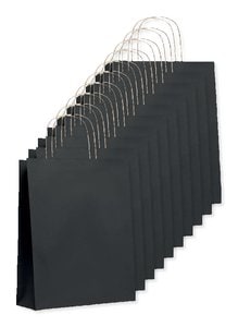 Pack of 10 GiftRetail MO6173 - PAPER TONE M Eco-Friendly Medium Recycled Gift Bag 90gsm