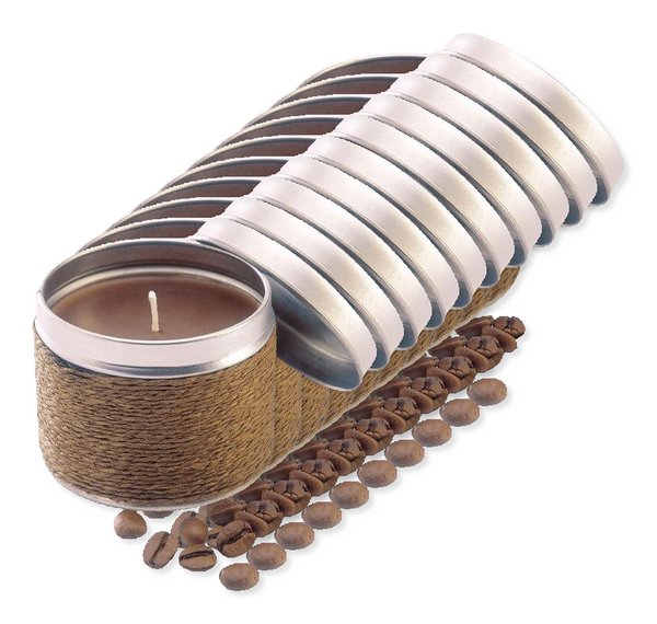 Pack of 10 GiftRetail IT2873 - DELICIOUS Aromatic Tin Candle in Decorative Box