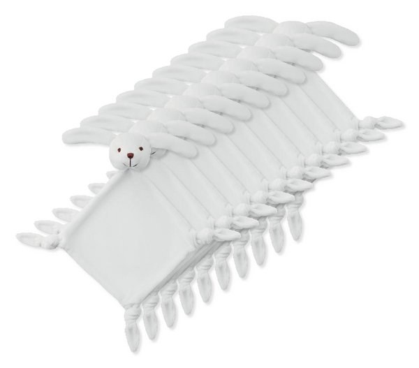 Pack of 10 GiftRetail MO9270 - LULLABY Ultra-Soft Baby Plush Comfort Sucking Towel