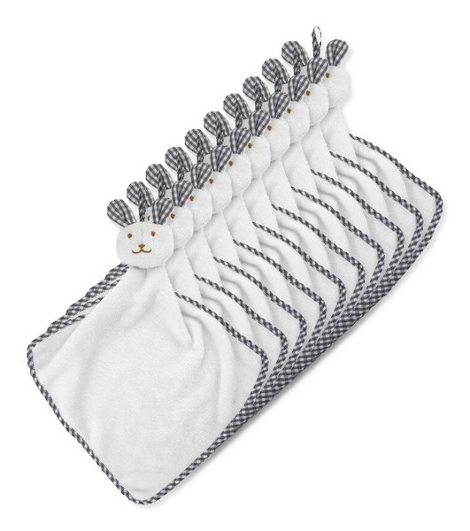 HUG ME Velvet Plush Baby Towel with Rabbit Hood